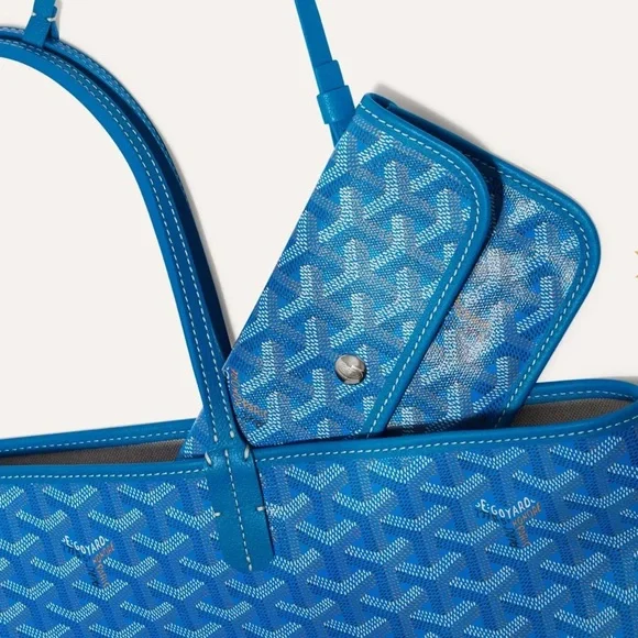 NWT Goyard Saint Louis PM Tote - Sky Blue - Picture 5 of 5